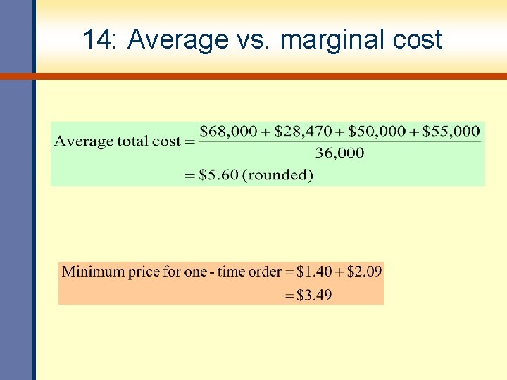 14: Average vs. marginal cost 