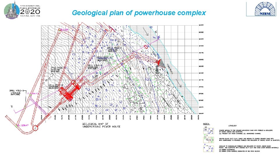 Geological plan of powerhouse complex 