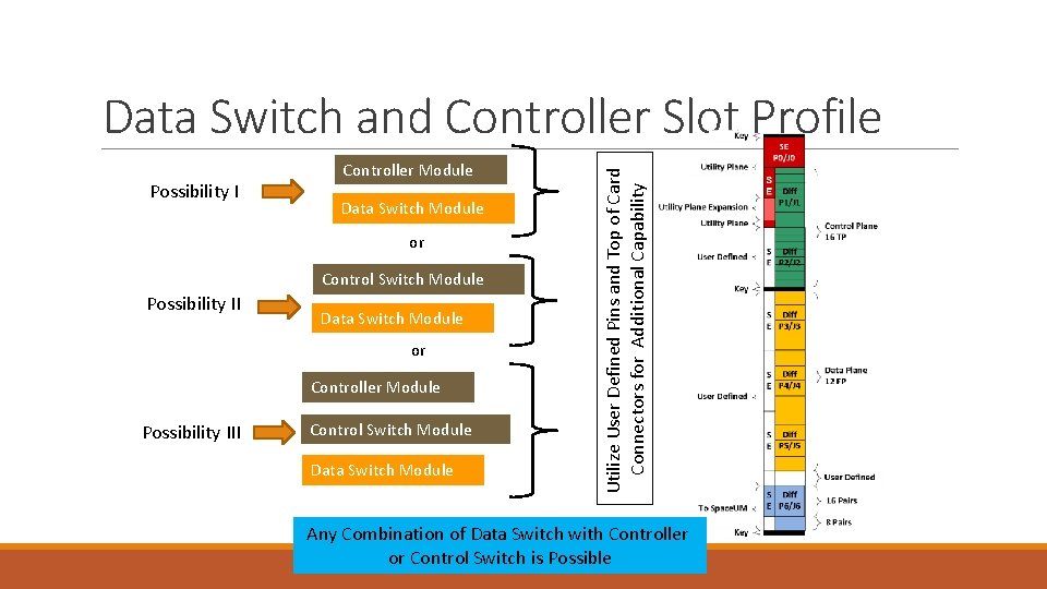 Possibility I Controller Module Data Switch Module or Control Switch Module Possibility II Data Possibility I Controller Module Data Switch Module or Control Switch Module Possibility II Data