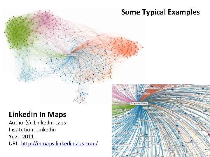 Some Typical Examples Linkedin In Maps Author(s): Linkedin Labs Institution: Linkedin Year: 2011 URL: