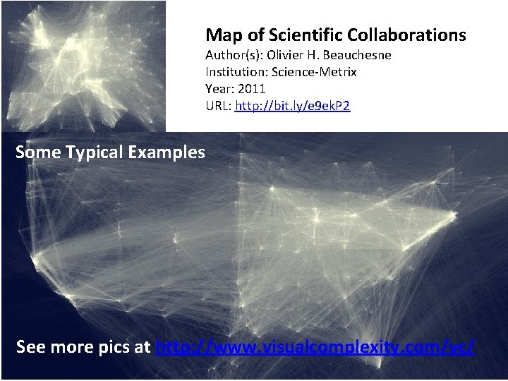 Map of Scientific Collaborations Author(s): Olivier H. Beauchesne Institution: Science-Metrix Year: 2011 URL: http: