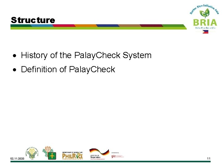 Structure History of the Palay. Check System Definition of Palay. Check 02. 11. 2020