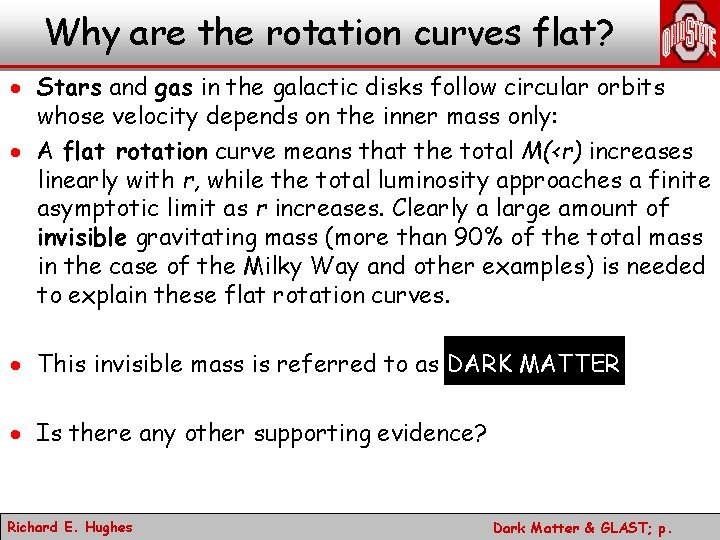 Why are the rotation curves flat? · Stars and gas in the galactic disks