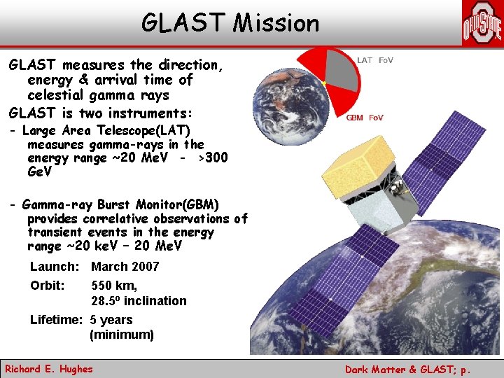 GLAST Mission GLAST measures the direction, energy & arrival time of celestial gamma rays