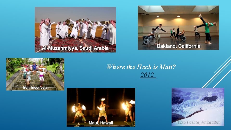 Where the Heck is Matt? 2012 Where the Heck is Matt? 2012