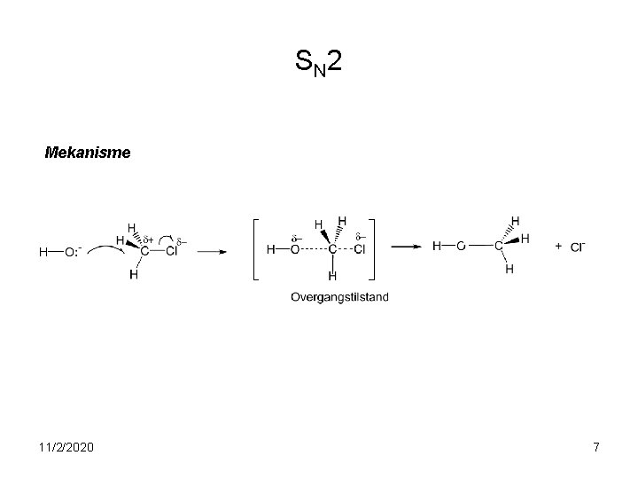 S N 2 Mekanisme 11/2/2020 7 