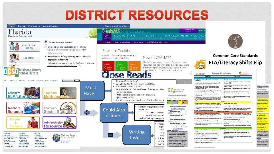 DISTRICT RESOURCES 