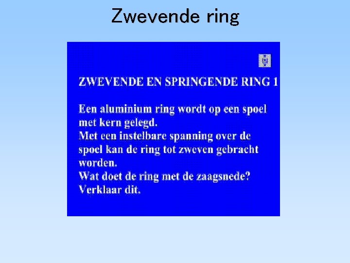 Zwevende ring 
