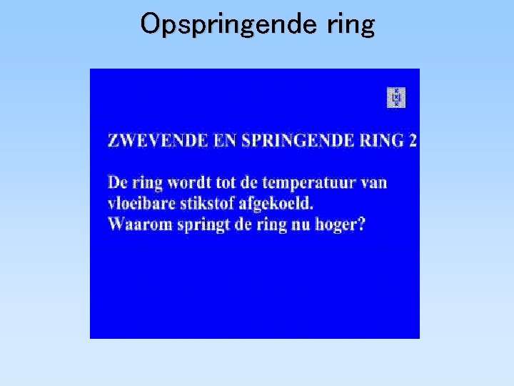 Opspringende ring 