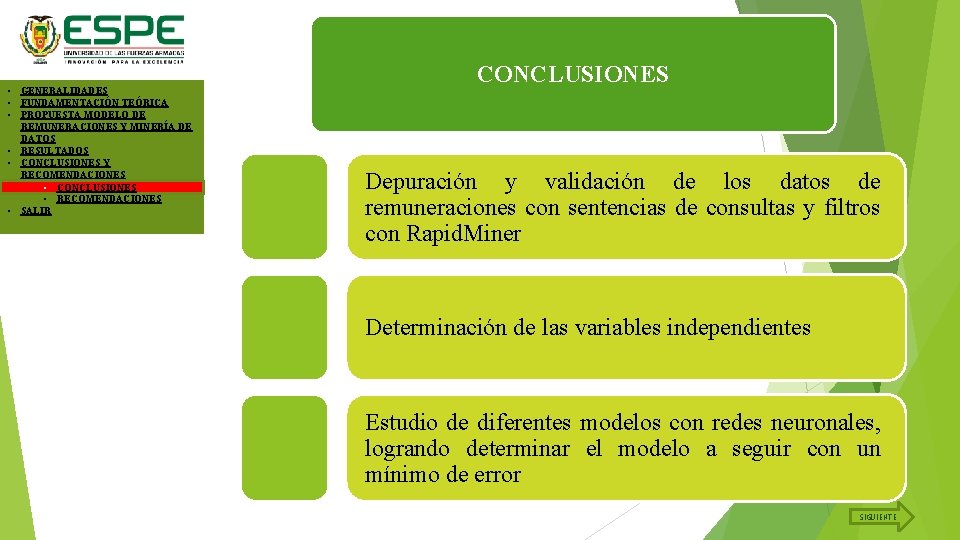  • GENERALIDADES • FUNDAMENTACIÓN TEÓRICA • PROPUESTA MODELO DE REMUNERACIONES Y MINERÍA DE