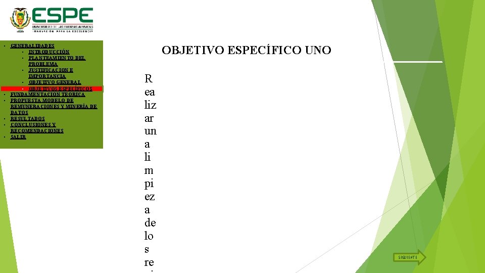  • GENERALIDADES • INTRODUCCIÓN • PLANTEAMIENTO DEL PROBLEMA • JUSTIFICACION E IMPORTANCIA •