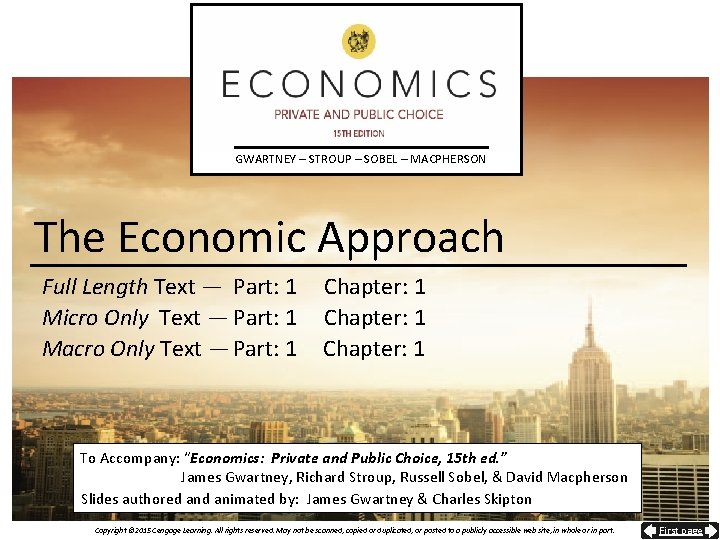 GWARTNEY – STROUP – SOBEL – MACPHERSON The Economic Approach Full Length Text —