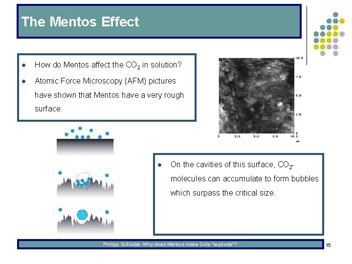 The Mentos Effect l How do Mentos affect the CO 2 in solution? l