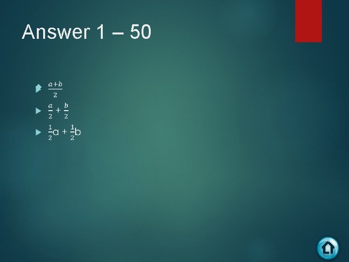 Answer 1 – 50 