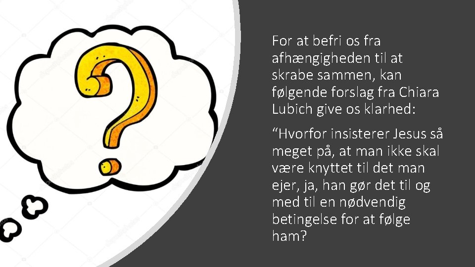 For at befri os fra afhængigheden til at skrabe sammen, kan følgende forslag fra