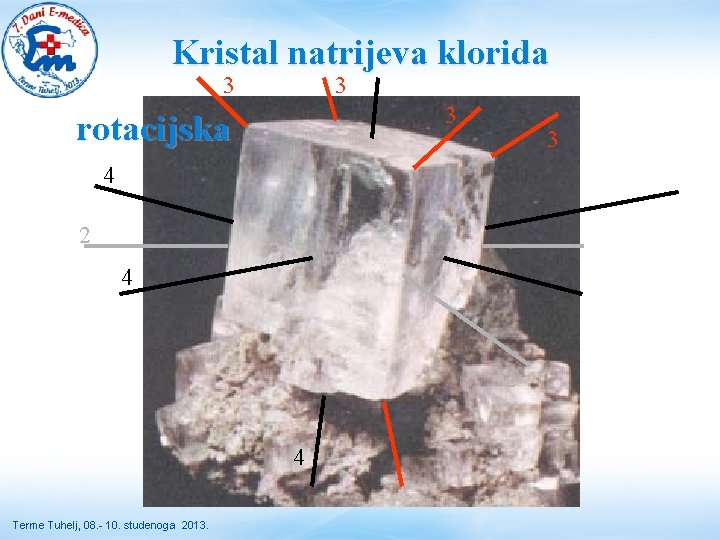 Kristal natrijeva klorida 3 3 3 rotacijska 3 4 2 4 Terme Tuhelj, 08.