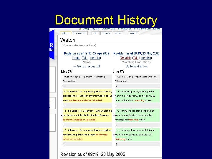 Document History 