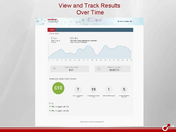View and Track Results Over Time 14 