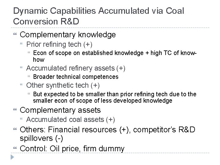 Knowhow and Asset Complementarity and Dynamic Capability Accumulation