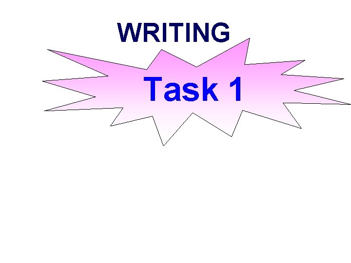WRITING Task 1 