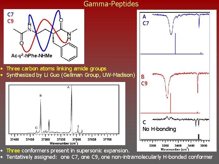 Gamma-Peptides C 7 C 9 A C 7 Ac-γ 2 -h. Phe-NHMe • Three