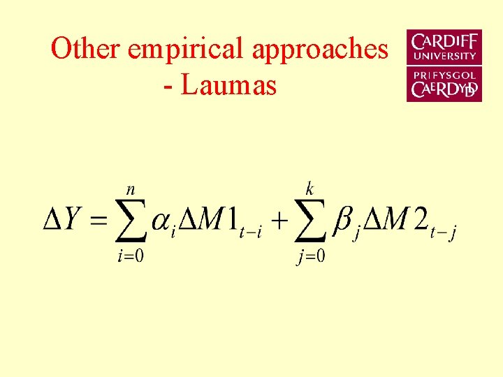 Other empirical approaches - Laumas 