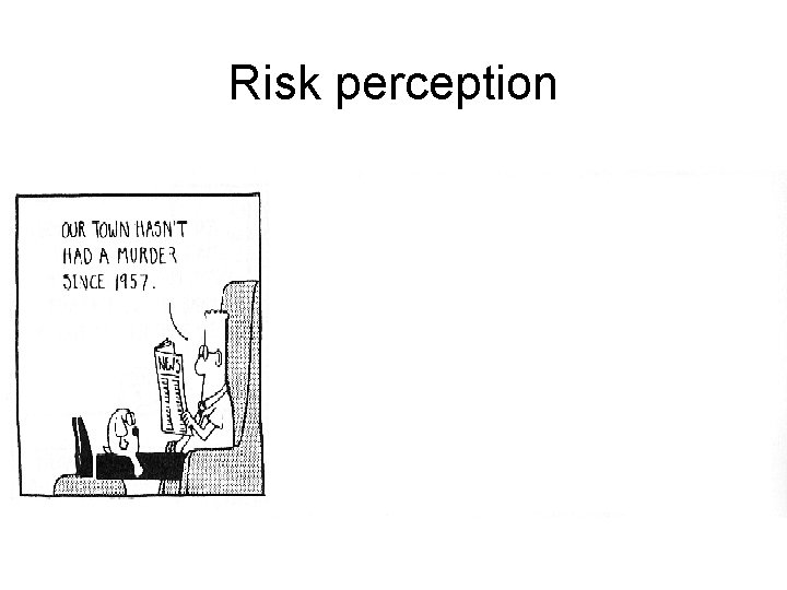 Risk perception 