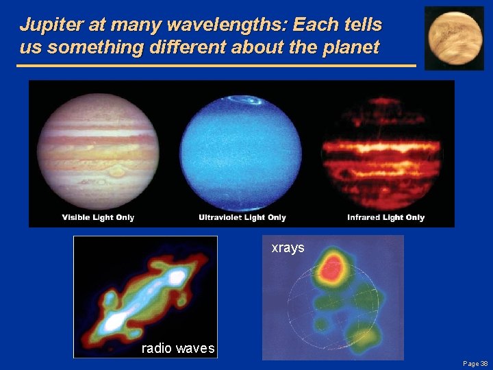 Jupiter at many wavelengths: Each tells us something different about the planet xrays radio