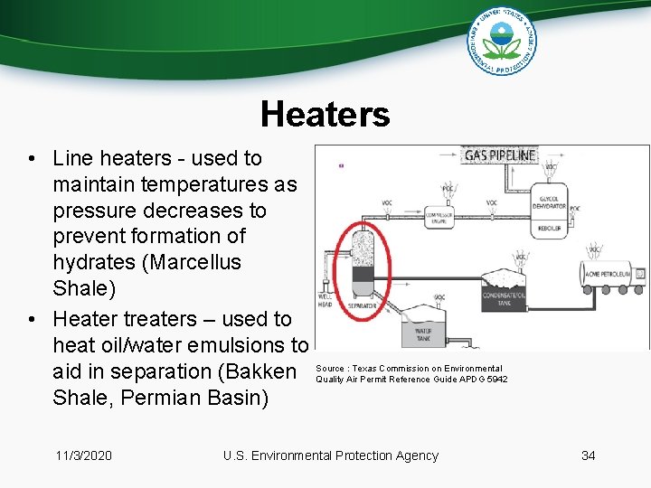 Heaters • Line heaters - used to maintain temperatures as pressure decreases to prevent