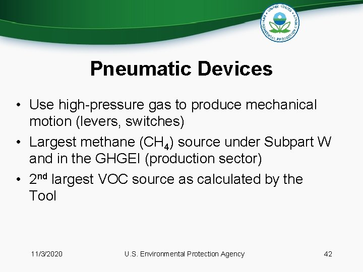 Pneumatic Devices • Use high-pressure gas to produce mechanical motion (levers, switches) • Largest