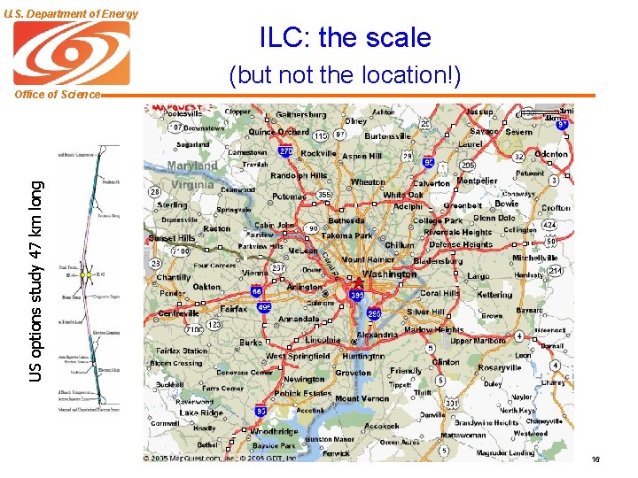 U. S. Department of Energy ILC: the scale (but not the location!) US options