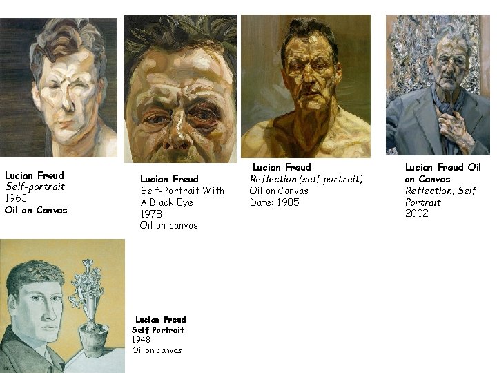 Lucian Freud Self-portrait 1963 Oil on Canvas Lucian Freud Self-Portrait With A Black Eye