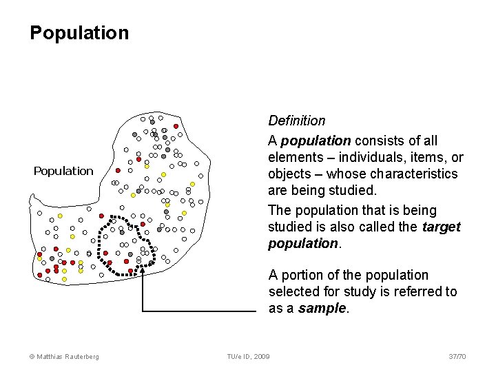 Population and sample Population Definition A population consists of all elements – individuals, items, Population and sample Population Definition A population consists of all elements – individuals, items,