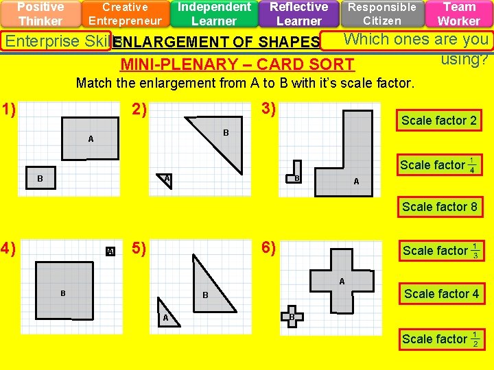 Positive Thinker Independent Learner Creative Entrepreneur Reflective Learner Responsible Citizen Team Worker Which ones Positive Thinker Independent Learner Creative Entrepreneur Reflective Learner Responsible Citizen Team Worker Which ones