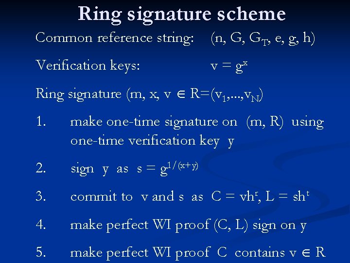 Ring Signatures Of Sublinear Size Without Random Oracles
