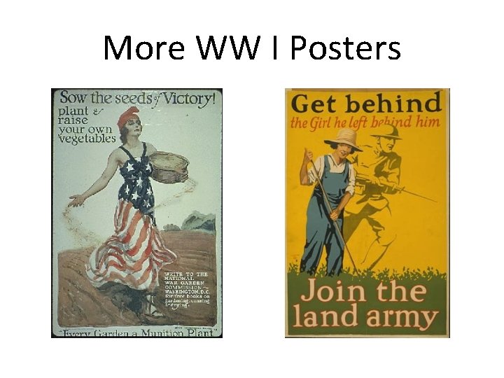 More WW I Posters 
