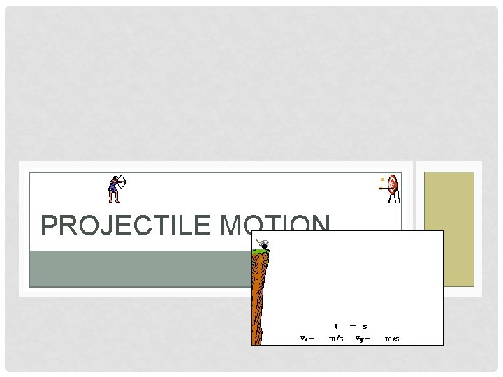 PROJECTILE MOTION 