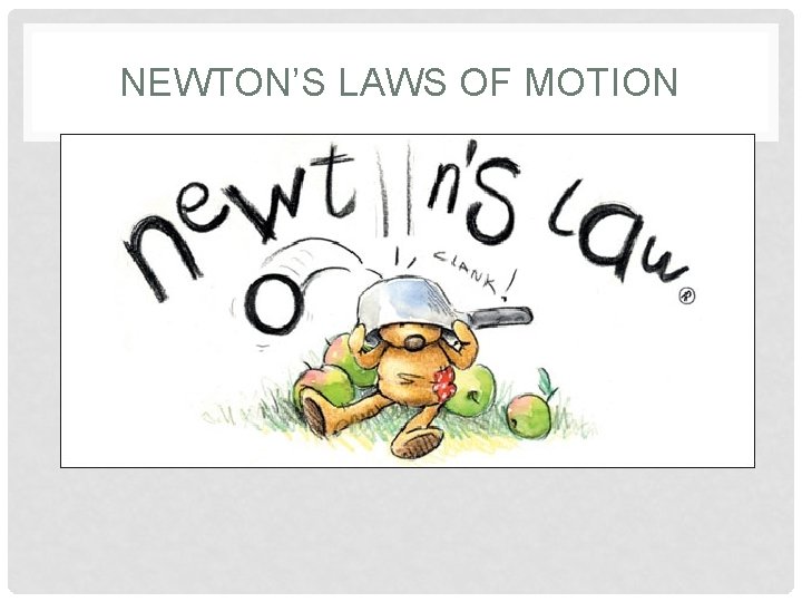 NEWTON’S LAWS OF MOTION 