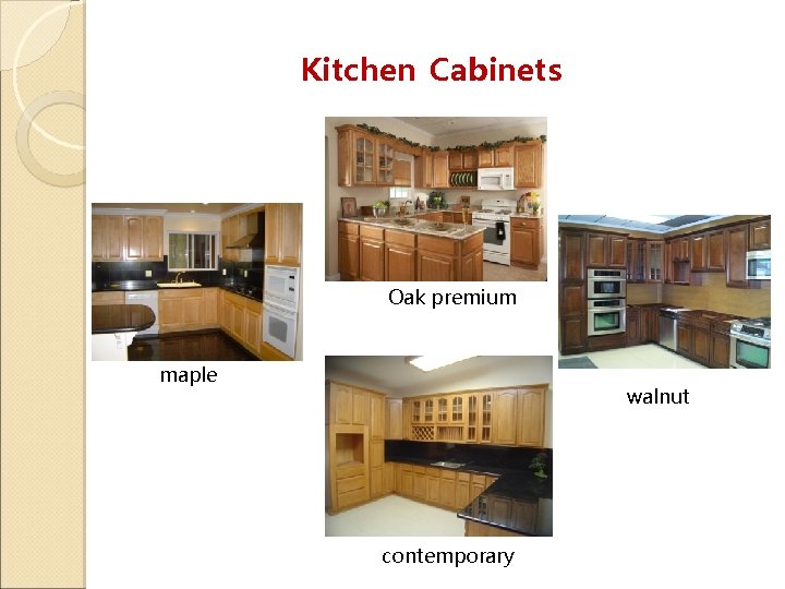 Kitchen Cabinets Oak premium maple walnut contemporary 