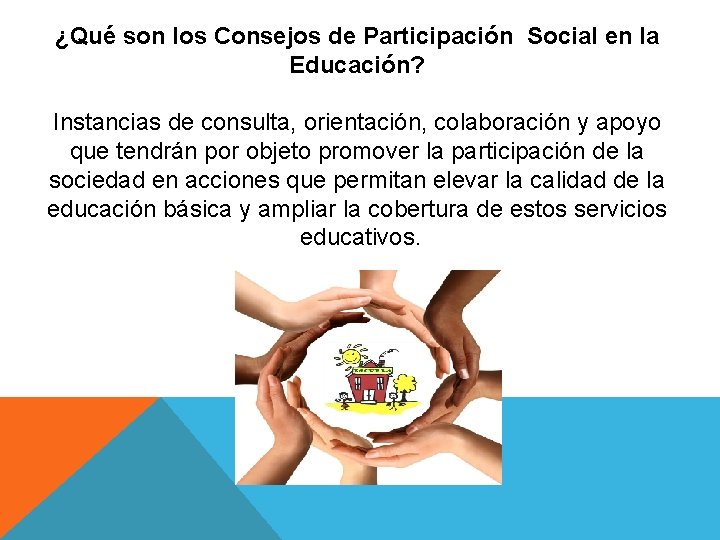 ¿Qué son los Consejos de Participación Social en la Educación? Instancias de consulta, orientación,