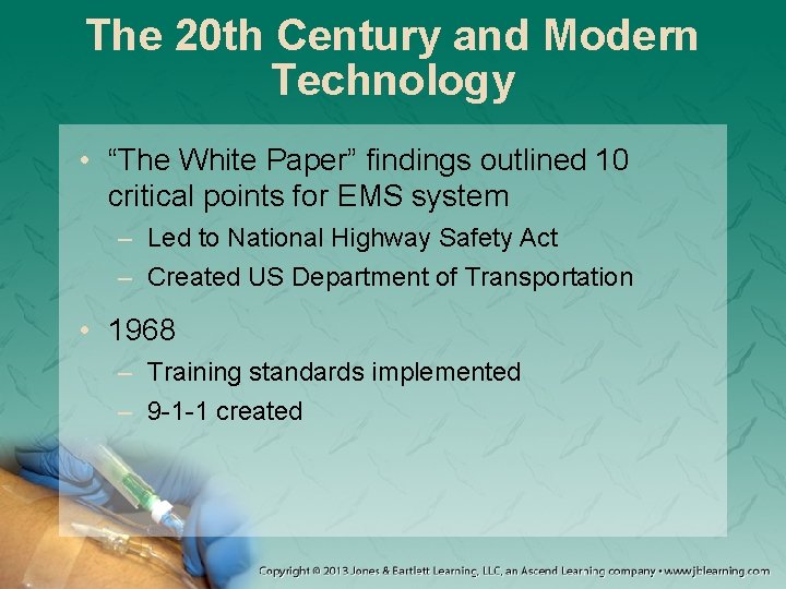 The 20 th Century and Modern Technology • “The White Paper” findings outlined 10 The 20 th Century and Modern Technology • “The White Paper” findings outlined 10