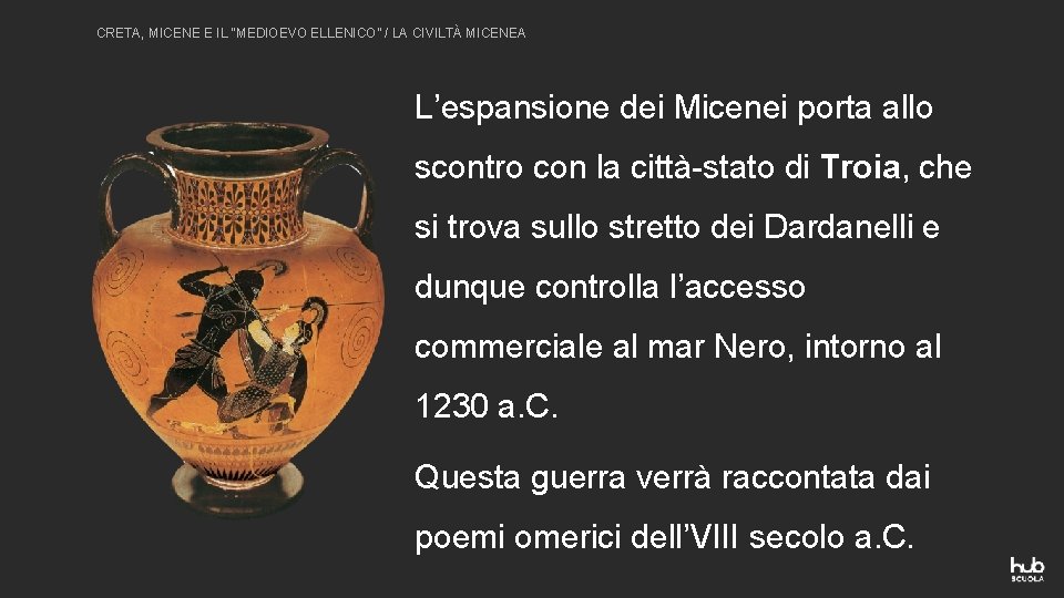 CRETA, MICENE E IL “MEDIOEVO ELLENICO” / LA CIVILTÀ MICENEA L’espansione dei Micenei porta