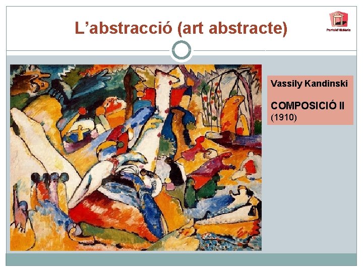 L’abstracció (art abstracte) Vassily Kandinski COMPOSICIÓ II (1910) 