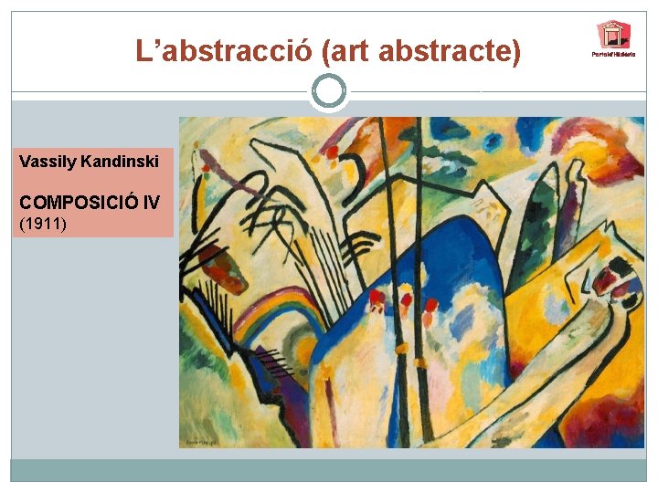 L’abstracció (art abstracte) Vassily Kandinski COMPOSICIÓ IV (1911) 