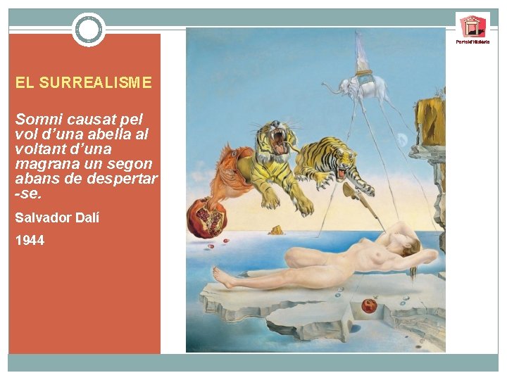 EL SURREALISME Somni causat pel vol d’una abella al voltant d’una magrana un segon