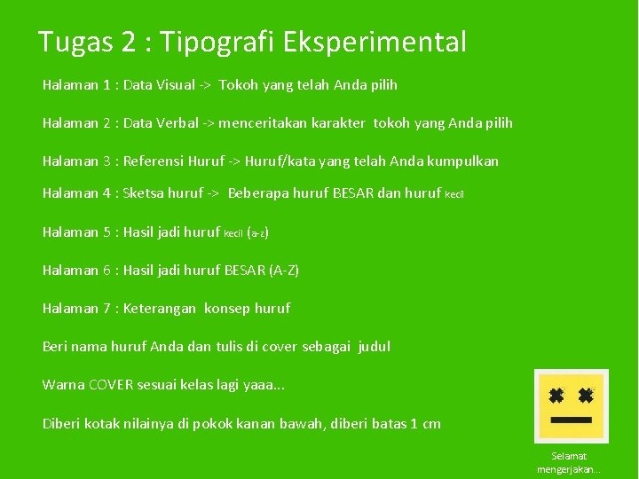 Tugas 2 : Tipografi Eksperimental Halaman 1 : Data Visual -> Tokoh yang telah