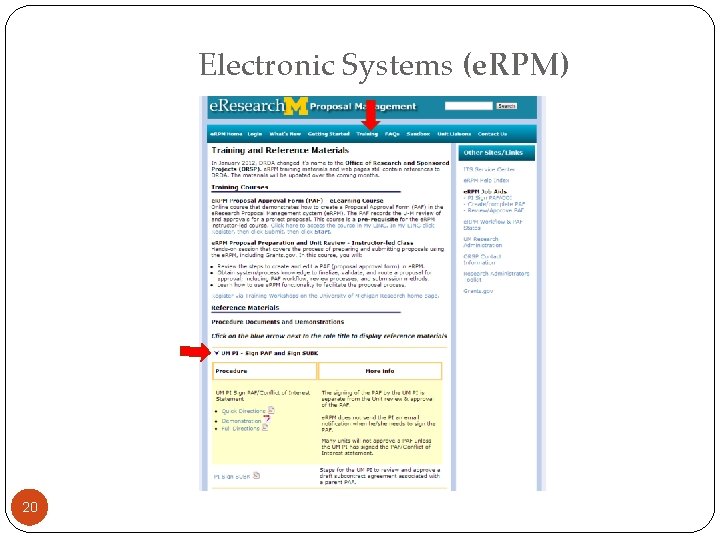 Electronic Systems (e. RPM) 20 