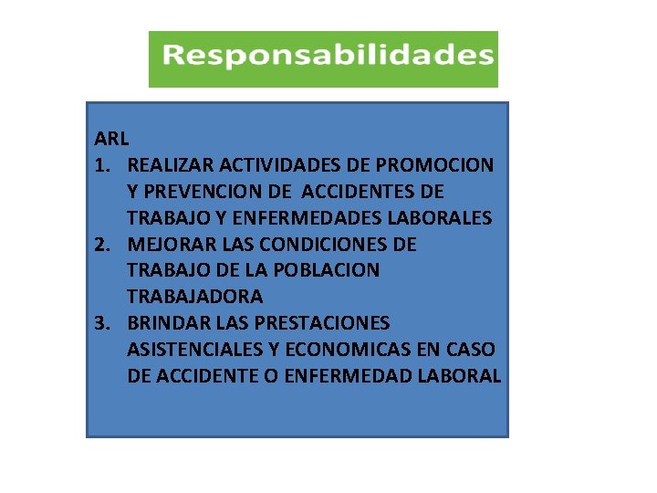 ARL 1. REALIZAR ACTIVIDADES DE PROMOCION Y PREVENCION DE ACCIDENTES DE TRABAJO Y ENFERMEDADES ARL 1. REALIZAR ACTIVIDADES DE PROMOCION Y PREVENCION DE ACCIDENTES DE TRABAJO Y ENFERMEDADES