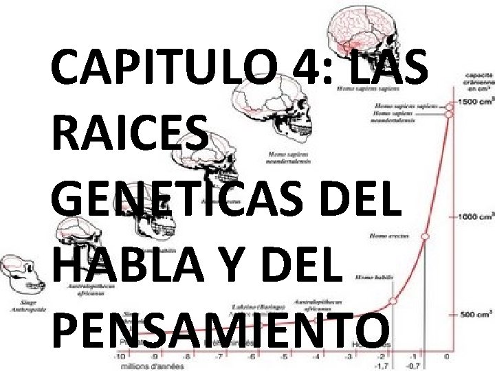 CAPITULO 4: LAS RAICES GENETICAS DEL HABLA Y DEL PENSAMIENTO 