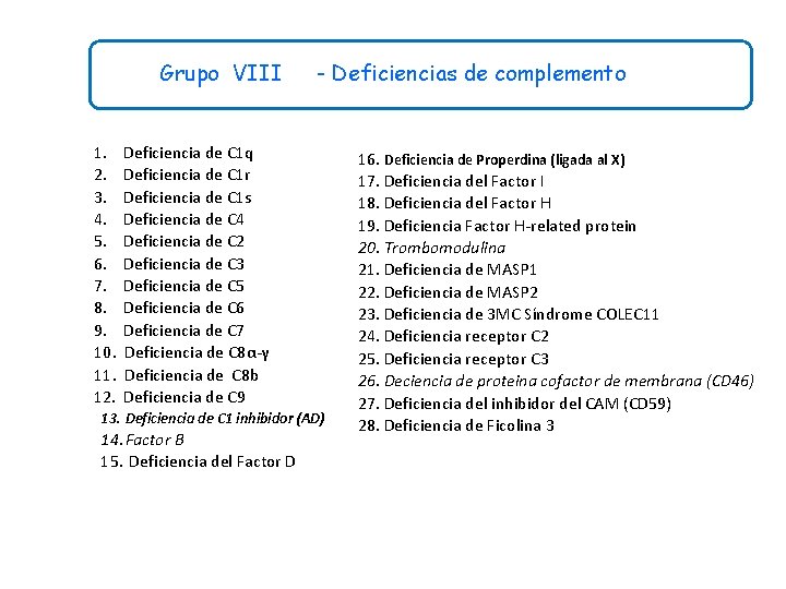 Grupo VIII 1. 2. 3. 4. 5. 6. 7. 8. 9. 10. 11. 12.